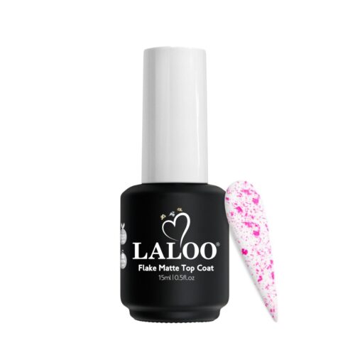 Flake Matte Top Coat Fuchsia 15ml