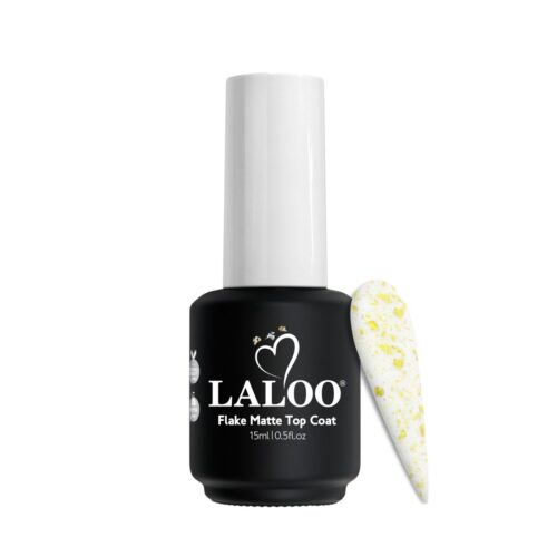Flake Matte Top Coat Gold 15ml