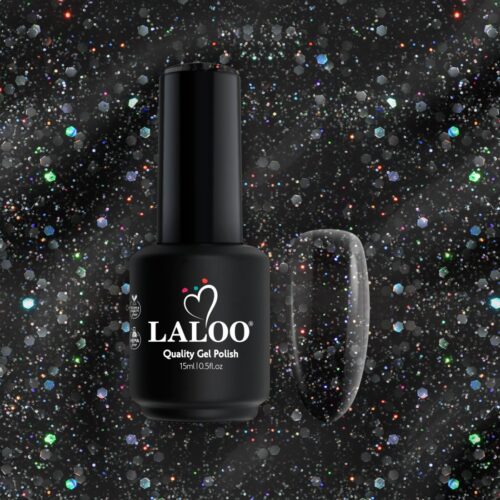 gel-polish-15ml-407-4.jpg Νο.407 Black chuncky shimmer| Gel Polish 15ml