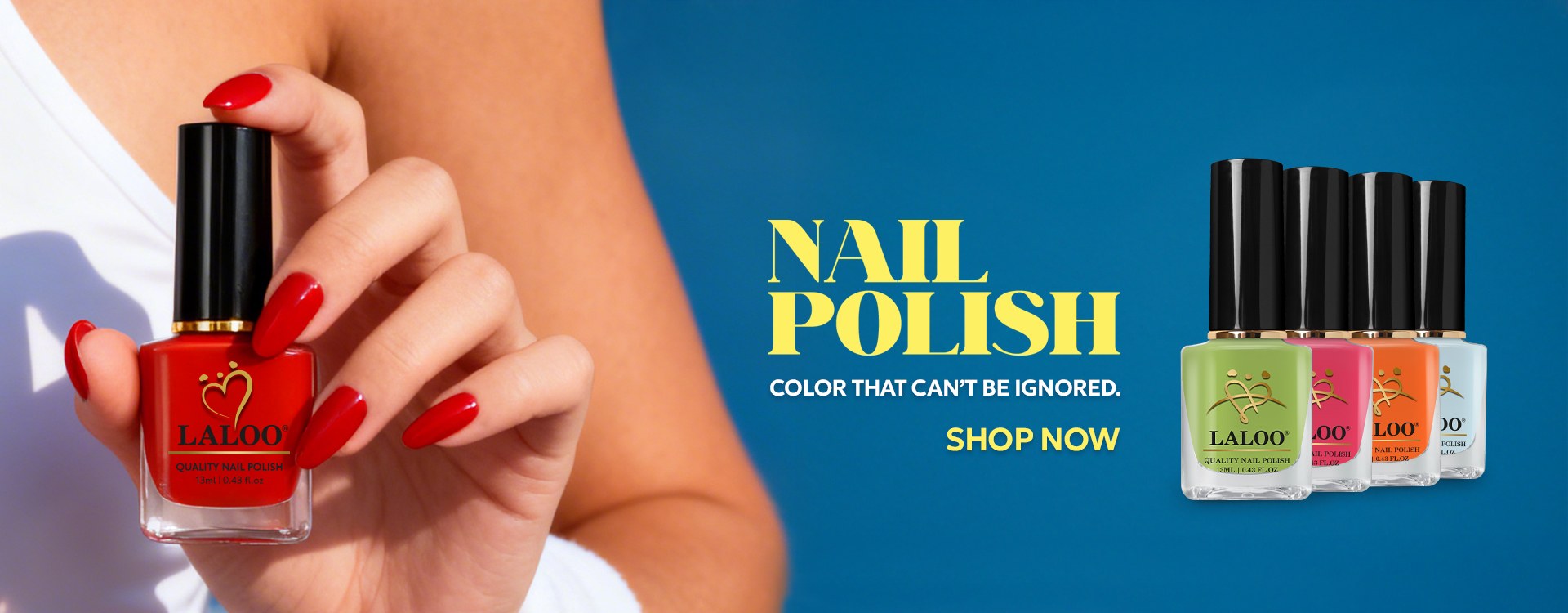 Laloo nail polish collection banner