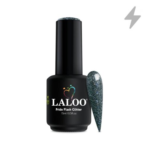 Pride Flash Glitter No.10 Silver Black